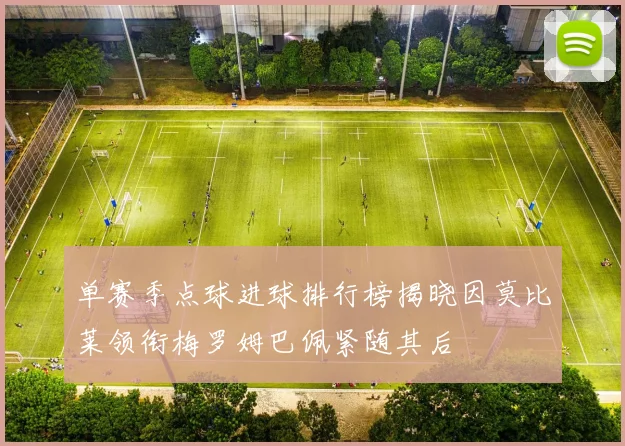 单赛季点球进球排行榜揭晓因莫比莱领衔梅罗姆巴佩紧随其后